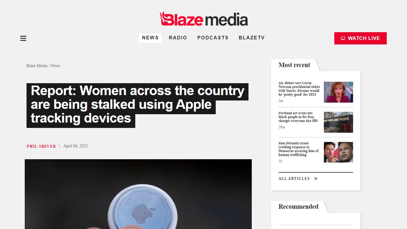 Report: Women across the country are being stalked using Apple tracking ...